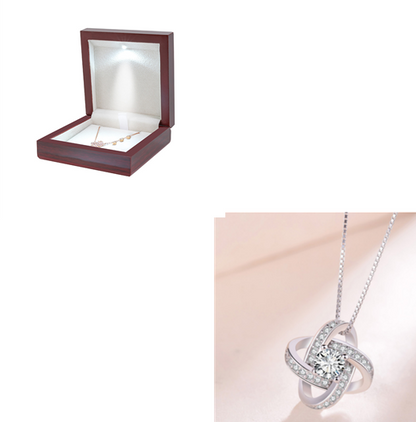 Eternal Love 925 Silver Necklace - Sparkling Heart Pendant