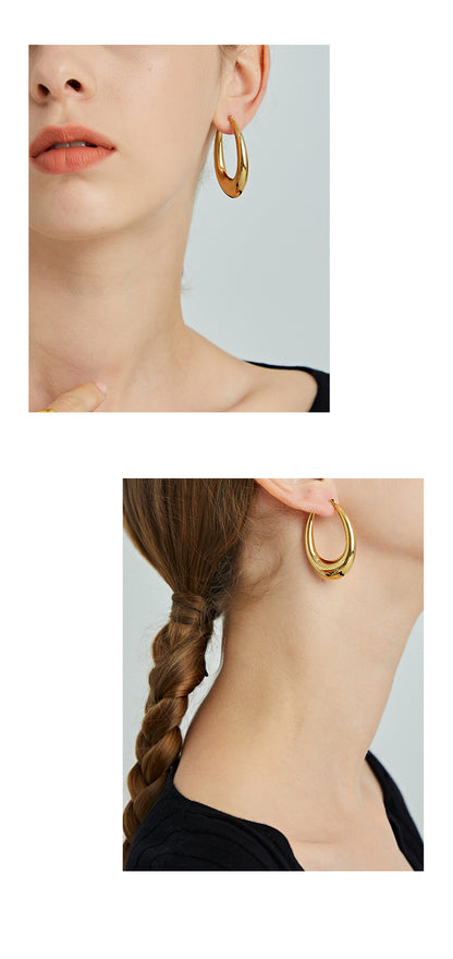 Gilded Elegance Gold Earrings