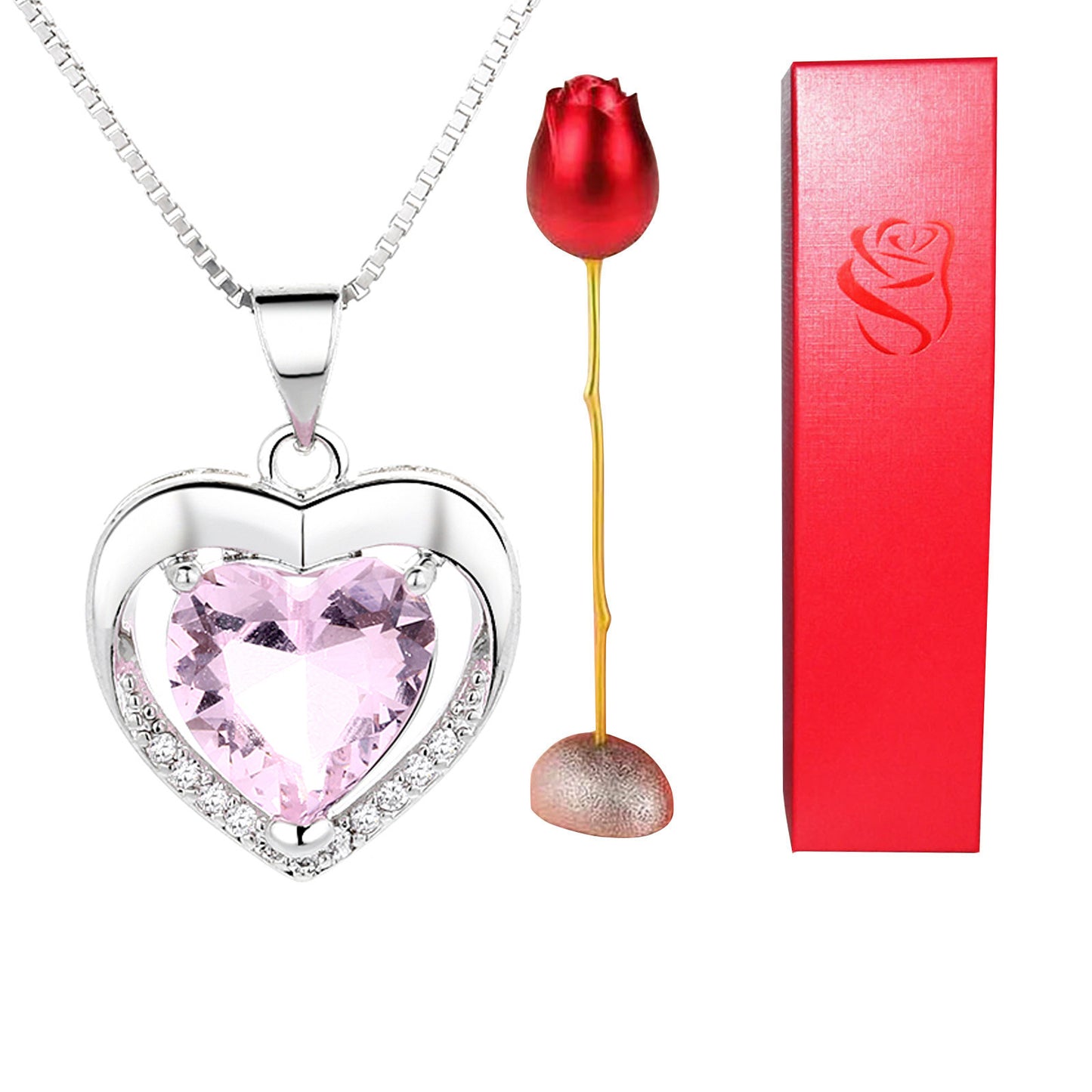 Celestial Love Copper Heart Pendant Necklace