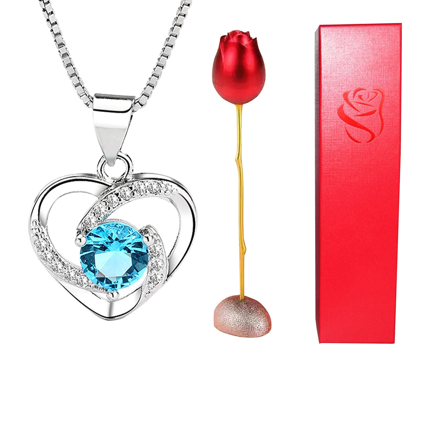 Celestial Love Copper Heart Pendant Necklace