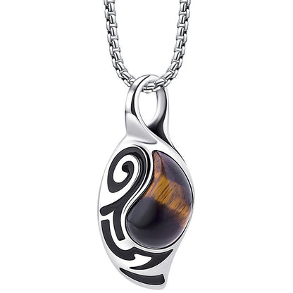 Bold Personality Tiger Eye Men's Necklace