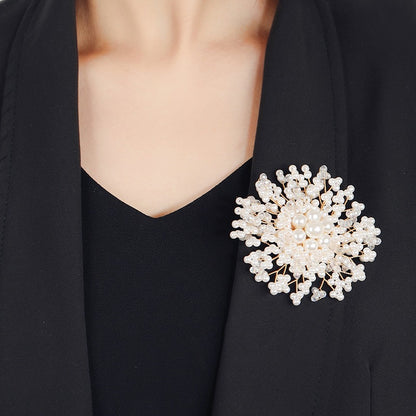 Opulent Pearl Elegance Brooch