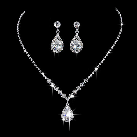 Crystal Charm Jewelry Set