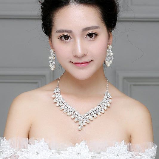 Elegant Bridal Pearl Jewelry Set