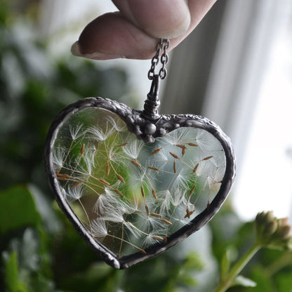 Whimsical Wishing Dandelion Necklace