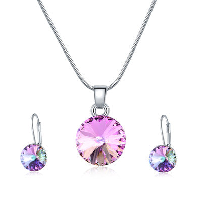 Sparkling Rose Quartz Jewelry Set