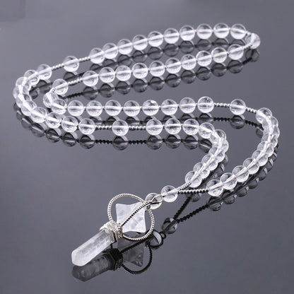 Crystal Column Stone Necklace!