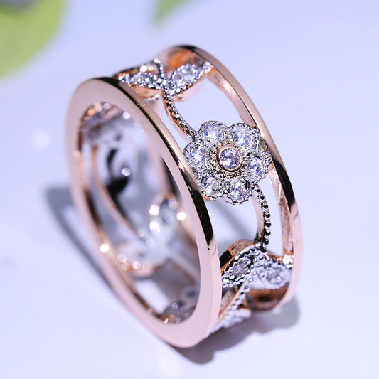 Elegant Lucky Charm Engagement Ring