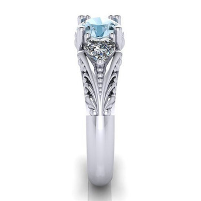 Sapphire Sparkle Engagement Ring