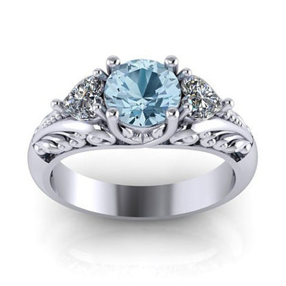 Sapphire Sparkle Engagement Ring