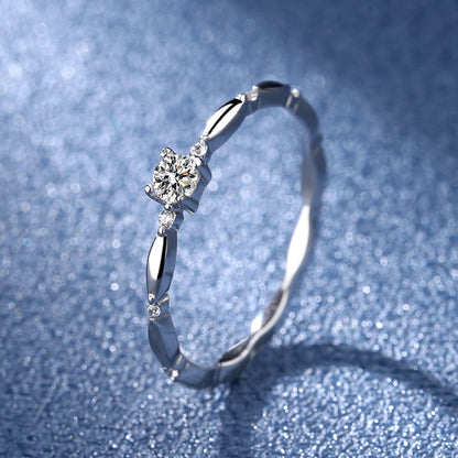 Sparkle Moissanite Wedding Ring